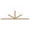 Ekena Millwork Saratoga Timber Gable Bracket, Western Red Cedar, 108"W x 31 1/2"H x 1 1/2"D x 3 1/2"F, 7/12 Pitch GBW108X31X0204SAR00SWR - alternate 1